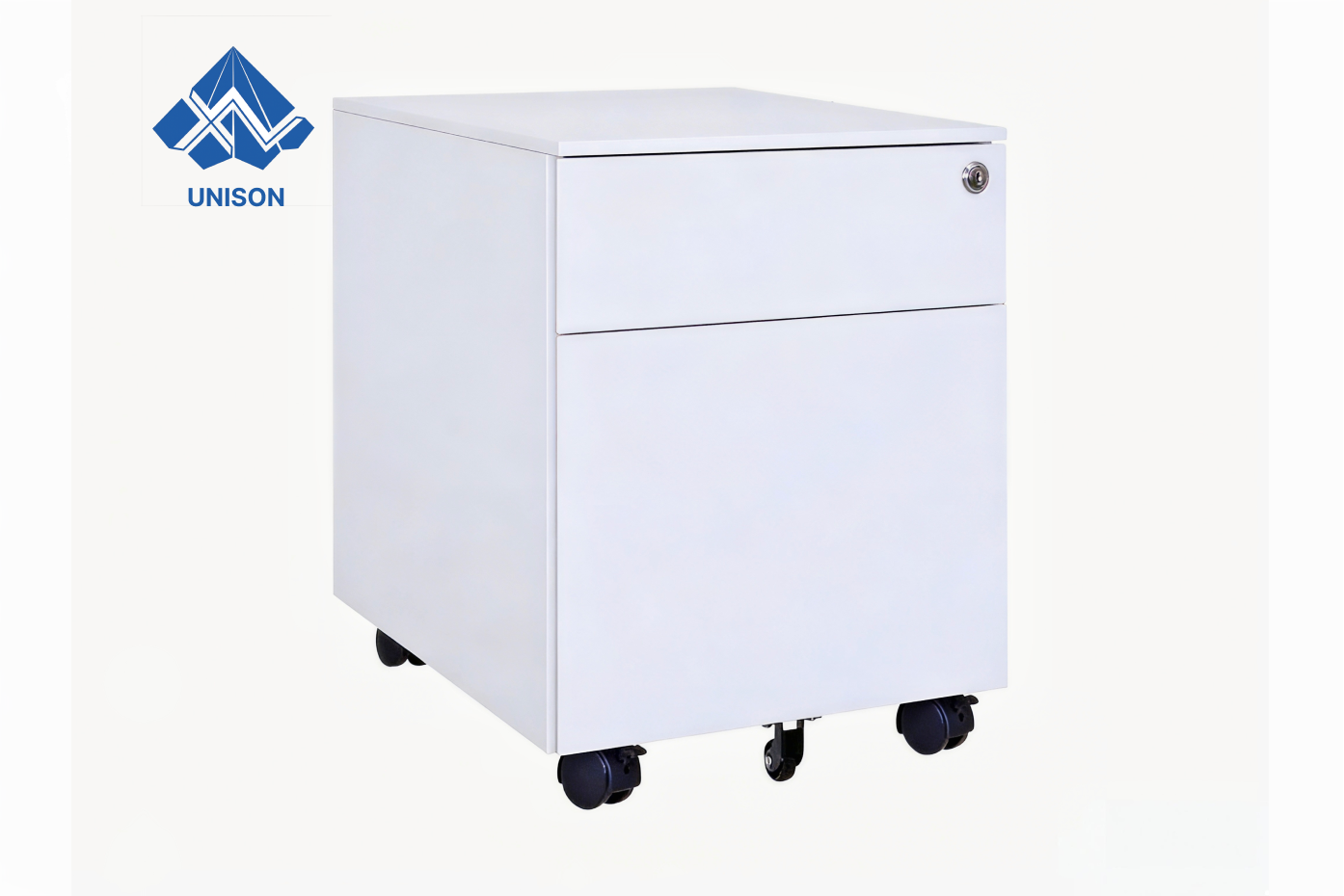 How is the wheel load-bearing capacity of the 2-drawer mobile file cabinet?